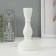 Glass of glass per 1 candle "Anita" white d = 2 cm 8x8x17 cm