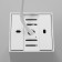 Lamp "Cube" LED 4000K 10W DIM220 white 7.5x7.5x9.5cm
