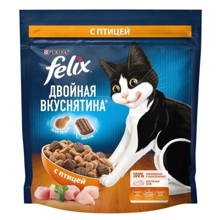 Dry feed Felix "Double Yvannitina" for cats, bird, 600 g
