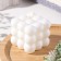 Figure candle "Babble Cube", 6 cm, white
