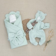 Kinderlitto “Muslin” discharge kit, 4 items, height 50-56 cm, wormwood color