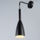 Bra "drop" E27 40W black 10x10x35-135cm