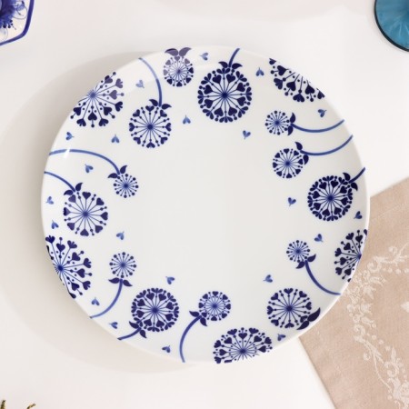 Plate "Roman Dandelion", D-270mm, Neo Gzhel