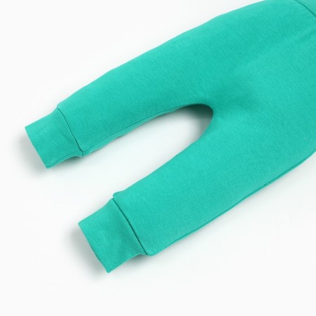 Pants children, dark green color, height 62-68cm-1