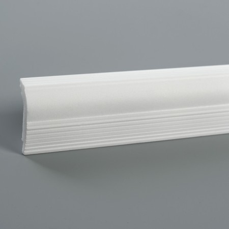 Ceiling skirting board 06011E, white 50x30x2000 mm-3