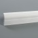 Ceiling skirting board 06011E, white 50x30x2000 mm