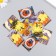 Cardboard Biro "Autumn Halloween Miscellaneous" set 10 pcs (5 types) 4x6 cm