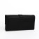 Women's wallet on the button, black color