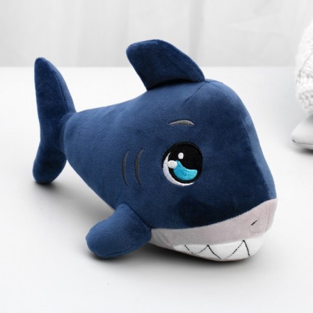 Soft toy "shark", blue color-2
