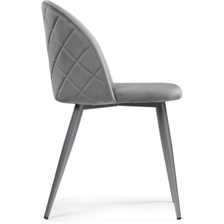 ALDO 1 Metal/velor, gray/gray 50x50x78 cm stool-3