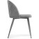 ALDO 1 Metal/velor, gray/gray 50x50x78 cm stool