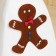 Bath cap with applique "Gingerbread man"