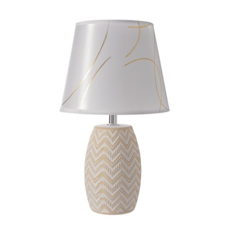 Traffic lamp with lampshade Risalux "Dabi", E14, 40 watts, white/gold, 20 × 20 × 33 cm-5