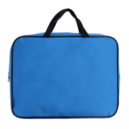 Folder with handles Textile A4, 350 x 265 x 80 mm, PMD 4-42, "Office", Blue/Black (handle)