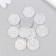 Decor "Snow Com" silver foam glitter 2 cm (set 10 pcs)