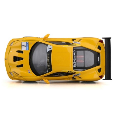 Racing machine BBURAGO Ferrari 488 Challenge 2017, Die-Cast, 1:43, yellow color-7