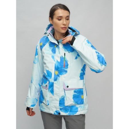 Ski suit female, size 42, blue color-30