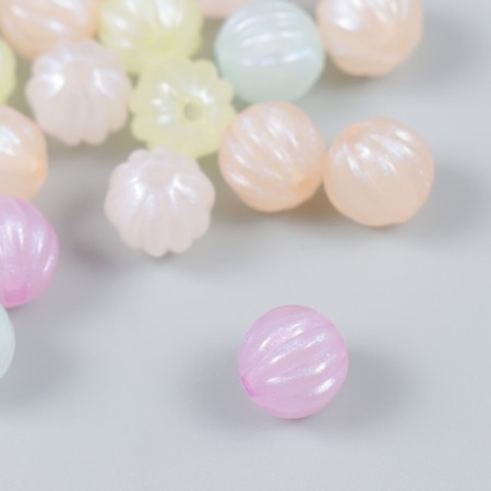 Beads for creativity plastic "Ball watermelon. Shine" set of 20 g 1x1.1x1.1 cm-1