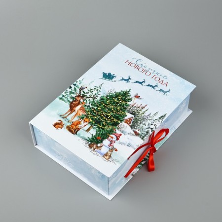 Box - Kniga "Happy New Year", 27 x 19.5 x 8 cm, New Year-1
