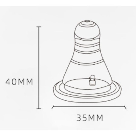 A nipple for a bottle, +0Met., Slow flow, anti -br., Classic throat 35mm.-6