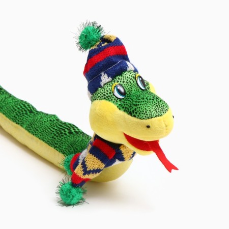 Soft toy "Snake", winter, 91 cm-5