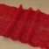 Lace elastic fabric, 180 mm × 2.7 ± 0.5 m, red color