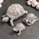 Set of figures "Three Turtles" 8x6x6cm, Gray Stone