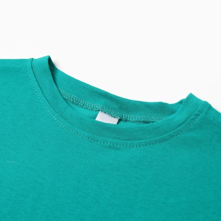 Baby T -shirt with a lowered shoulder, green color, height 116 cm-1