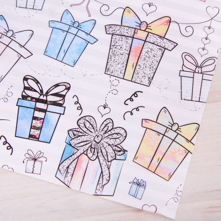 Paper packaging glossy "gift", 70 x 100 cm-2
