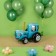 Foil ball 28 "3D Blue Tractor", figure