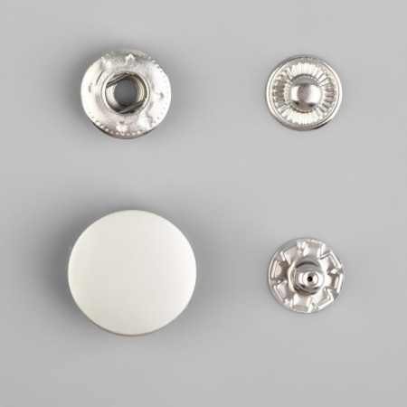 Installation button, alpha (S-shaped), d = 17 mm, silver matte color-2