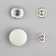 Installation button, alpha (S-shaped), d = 17 mm, silver matte color