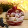 Christmas ball D-8 cm "Chapel in the winter village" Hand painting