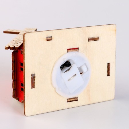 Light decor "House Santa Claus" red, 5.9 × 7 × 8.3 cm-3