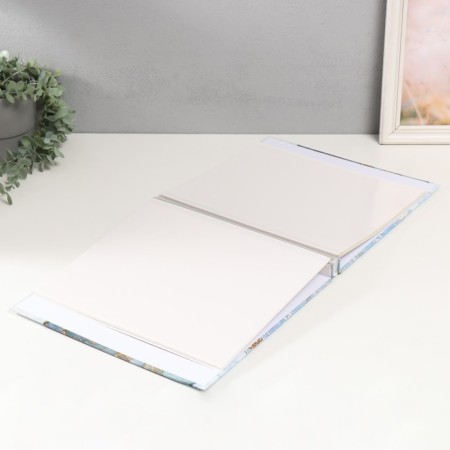 Photo album magnetic 20 sheets "marble with gold cracks" in a box 3x33.5x32.5 cm-2
