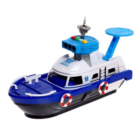 Parking "Police boat", with cars, light and sound effects-2