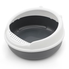 Nyusha m toilet with a side without a mesh of 52 x 42 x 23 cm Gray Fix