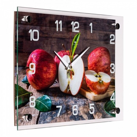 Watching clock, interior "apples on the table", 25 x 35 cm, silent-1