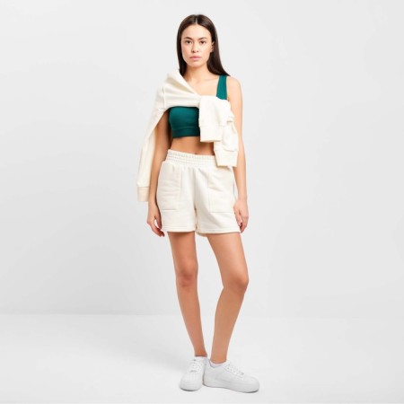 Top female shortened Mist Old School size 48, green color-4