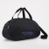 Sports bag with lightning, 2 outer pockets, black color
