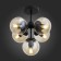 Ceiling Ceiling ST LUCE. SL549.402.05. Stampo. 5x60 watts, E27, 38x38x45 cm, black color