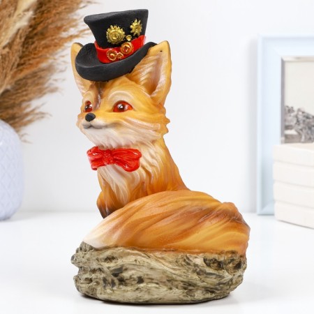 Piggy bank "Fox in the hat" 16x16x25cm-1