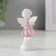 Polystone souvenir "Snowty angel in color toga with a star" 7.2x3.5x2.8 cm