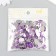 Decor for creativity Plastic "Rhil Obv. Lilac" set of 150 pcs 1x1.4 cm