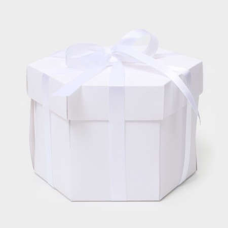Surprise box of the cash, white, 42 x 39.3 cm