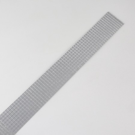 Mirror mosaic adhesive, 0.5 × 0.5 cm, 8 rows 4 cm × 1 m, silver glass-8