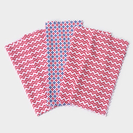 A set of napkins for harvesting shares, 220 g, 5 pcs, 30 × 30 cm, microfiber-4
