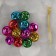 Bubenchiki, set 12 pcs., Size 1 pc: 2 × 2 cm, color red, yellow, pink, blue, green