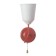 Sconces "Online" (Tsil.) 1x15W E27 Model: BR 02080 red 10.5x15x27cm
