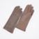 Gloves are female, dimensionless, without insulation, beige color